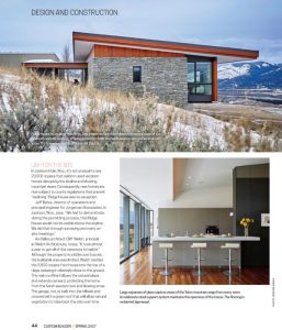 welch architecture published in custom builder spring 2017, represented by diane purcell and photography by dror baldinger